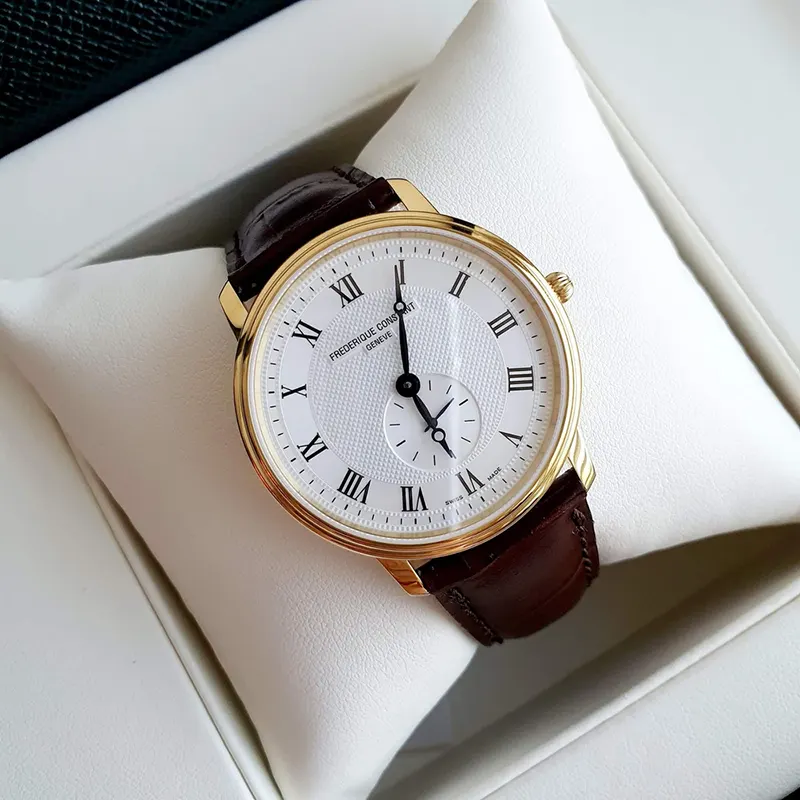 Frederique Constant Slim Line Swiss Quartz Men's Watch- FC-235M4S5